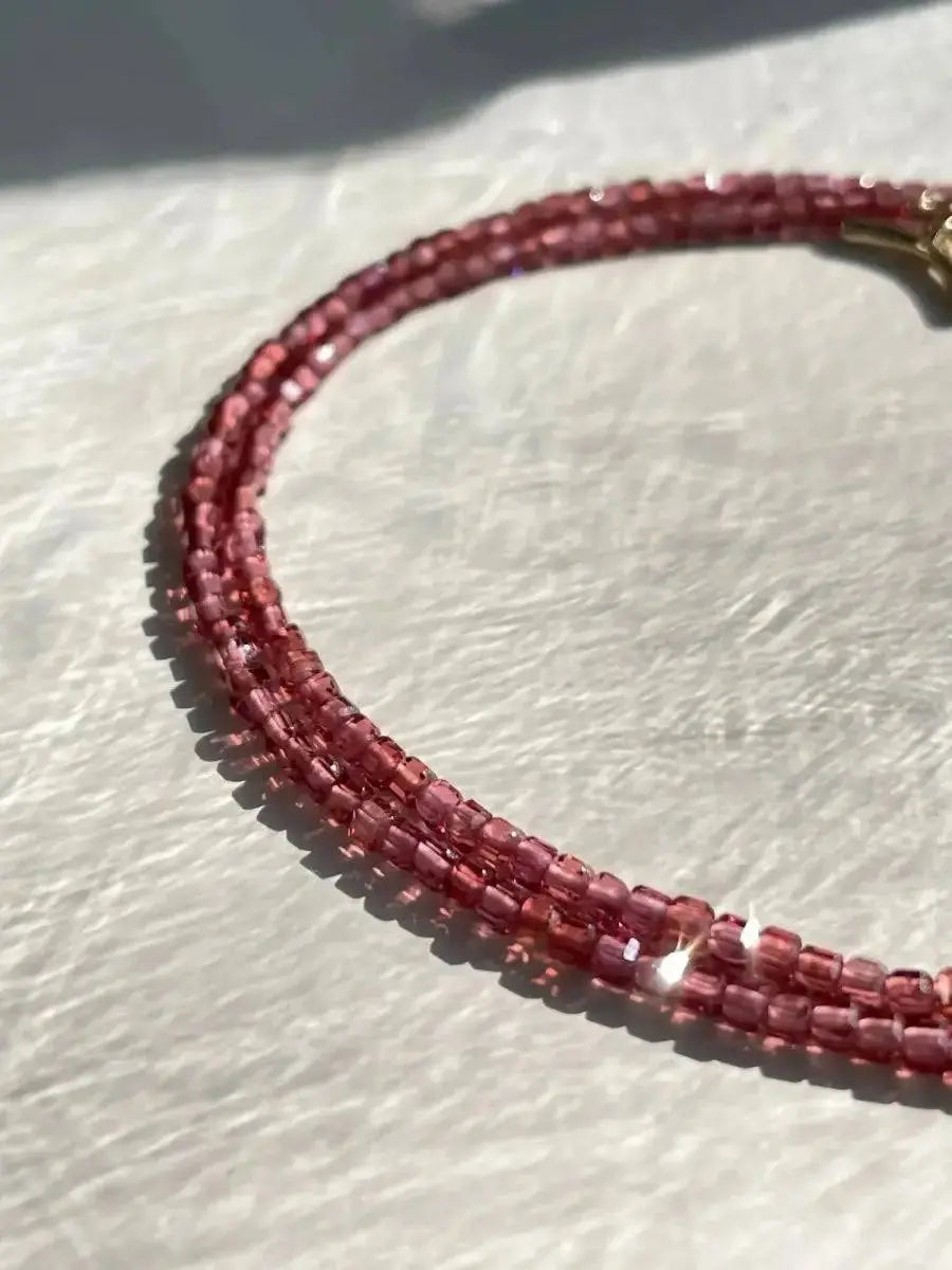 Honey Flame – Hessonite Garnet Necklace